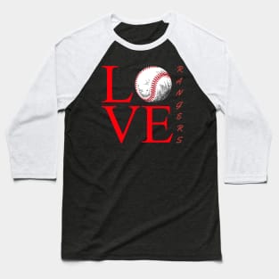 I LOVE TEXAS RANGERS Baseball T-Shirt